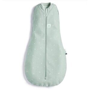 Ergo Pouch Australia Organic Cotton Bamboo Sleep Sack Sz 0000 Newborn Green Leaf